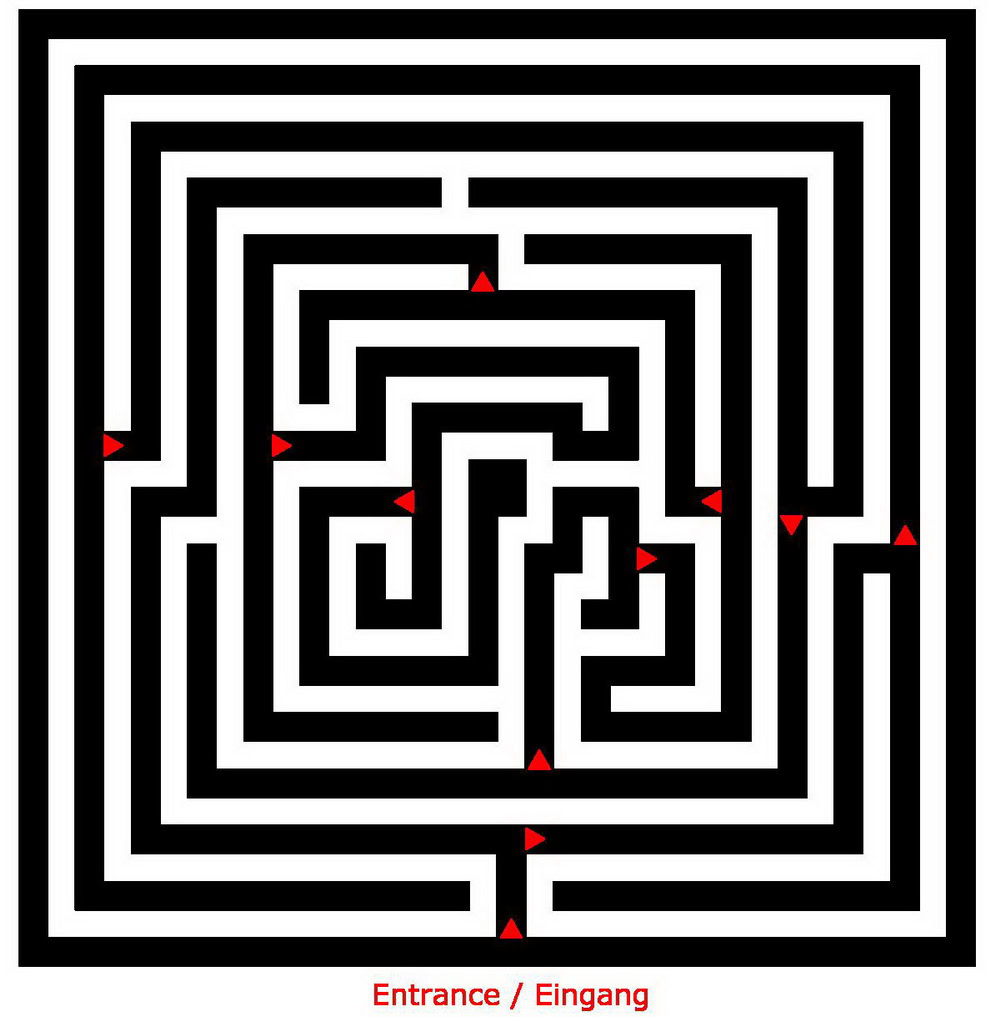 Corn maze outlines