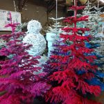 flocked trees | Hydrangea Ranch flocked trees